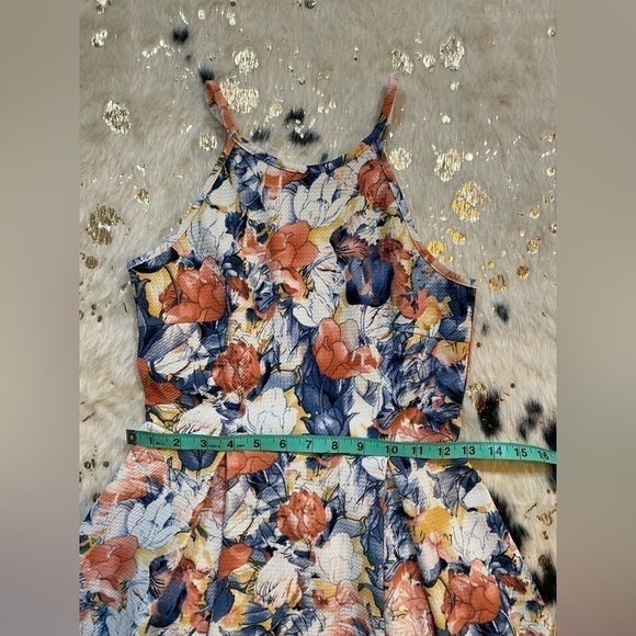 𝅺SOPRANO Women’s Multicolor Floral Spaghetti Strap Dress Size Small - Picture 4 of 8